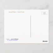 Carte Postale Savannah Sparrow (Dos)