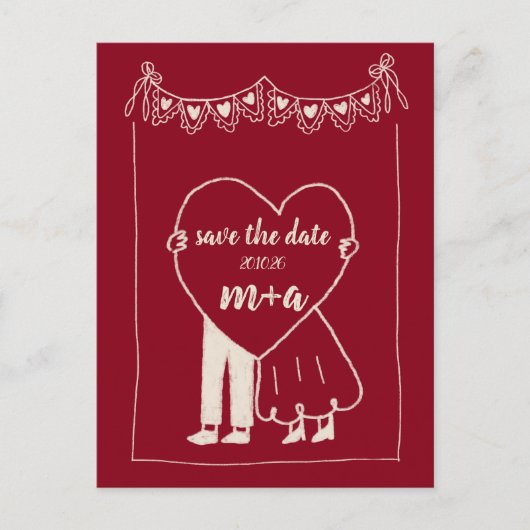 Carte Postale Save the date (Devant)