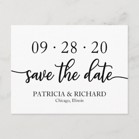 Carte Postale Save the Date (Devant)