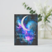 Carte Postale Save the date | Aquarelles Crescent Moon (Debout devant)