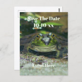 Carte Postale Save The Date Cute Frog Nature (Devant / Derrière)