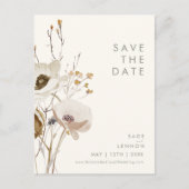 Carte postale "Save The Date" Fleur sauvage fantai (Devant)