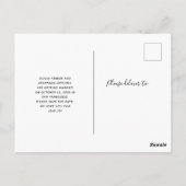 Carte Postale Save the date | Modern Four Photo Collage (Dos)