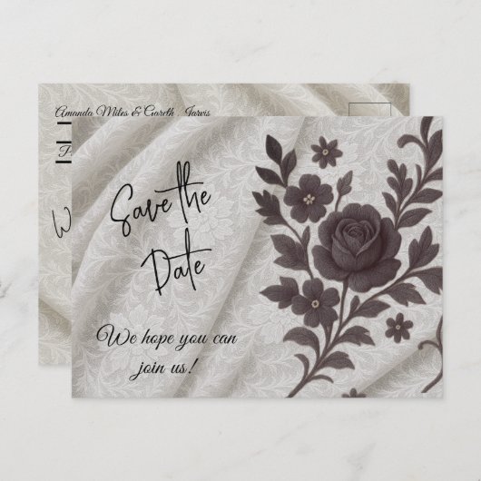 Carte Postale Save the Date Postcard (Devant / Derrière)