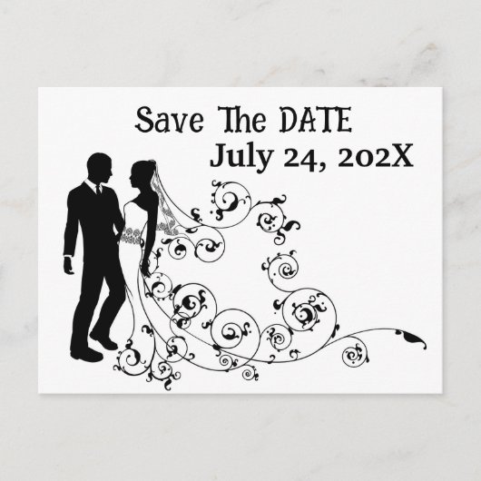 Carte Postale "Save the date" pour mariage (Devant)