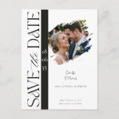 Carte postale "Save the Date" pour mariage avec ph (Devant)