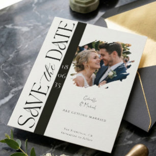 Carte postale "Save the Date" pour mariage avec ph