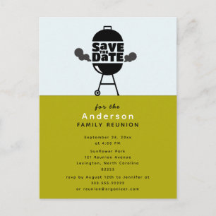 Carte postale 'Save the Date' pour une fête au bar