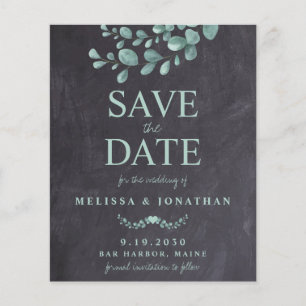 Carte postale "Save The Date" rustique à petit bud