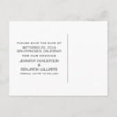 Carte postale "Save the Date" tableau noir atomiqu (Dos)