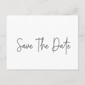 Carte Postale Save the date | Typographie (Devant)