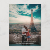 Carte Postale Save the date | Typographie élégante (Devant)