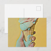 Carte Postale Saveur de crème glacée (Devant / Derrière)