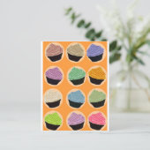 Carte Postale Saveurs de cupcake (Debout devant)