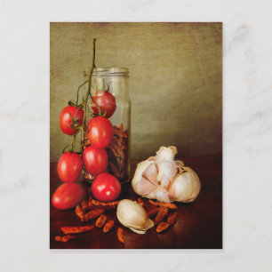 Carte Postale Saveurs méditerranéennes vintages