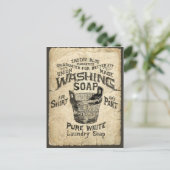 Carte Postale Savon de lavage publicitaire (Debout devant)