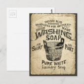 Carte Postale Savon de lavage publicitaire (Devant / Derrière)