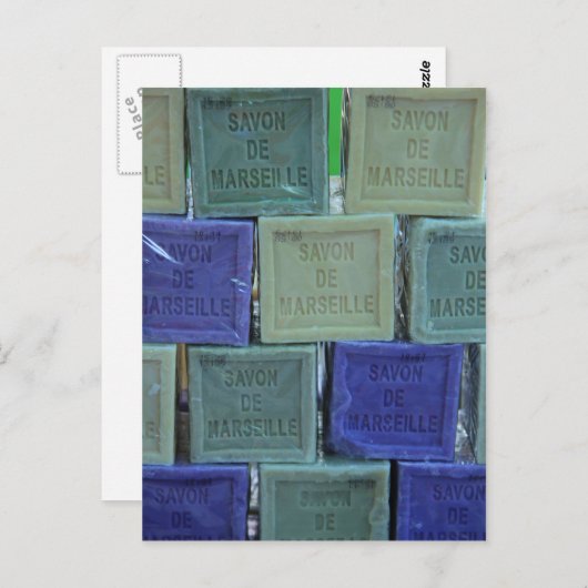 Carte Postale Savon de Marseille (Devant / Derrière)