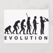 Carte Postale saxophon de l'évolution (Devant)