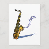 Carte Postale Saxophone (Devant)
