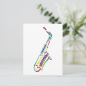 Carte Postale Saxophone (Debout devant)