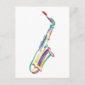 Carte Postale Saxophone (Devant)