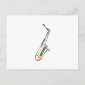 Carte Postale Saxophone (Devant)