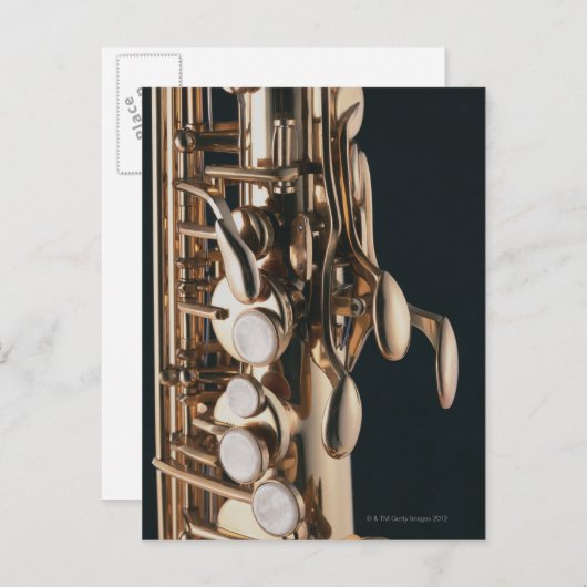 Carte Postale Saxophone 5 (Devant / Derrière)