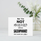 Carte Postale Saxophone obsédé (Debout devant)