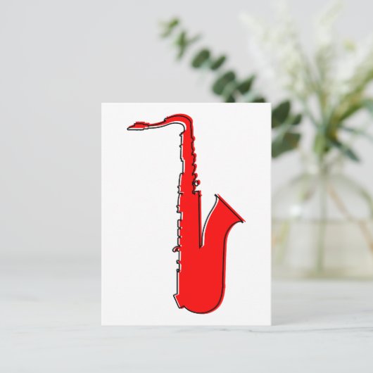 Carte Postale saxophone oddRex (Debout devant)