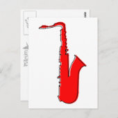 Carte Postale saxophone oddRex (Devant / Derrière)