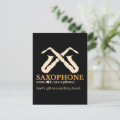 Carte Postale Saxophone - Saxophone - Définition (Debout devant)