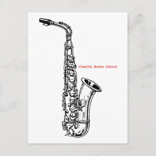 Carte postale Saxophone VMS