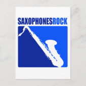 Carte Postale Saxophones Rock ! (Devant)