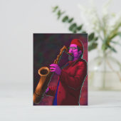 Carte Postale Saxophoniste (Debout devant)