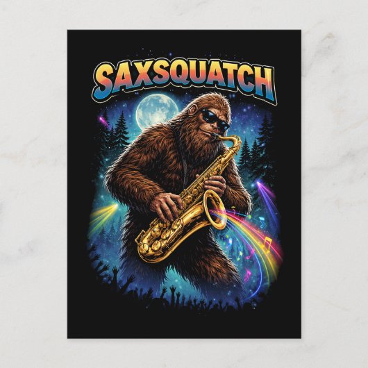 Carte Postale Saxsquatch (Devant)