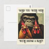 Carte Postale “Say Cheesy” Cheesy Chicken (Devant / Derrière)