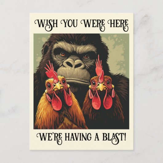 Carte Postale “Say Cheesy” Cheesy Chicken (Devant)