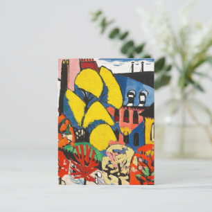 Carte Postale Sayen - Arbres, peinture colorée,