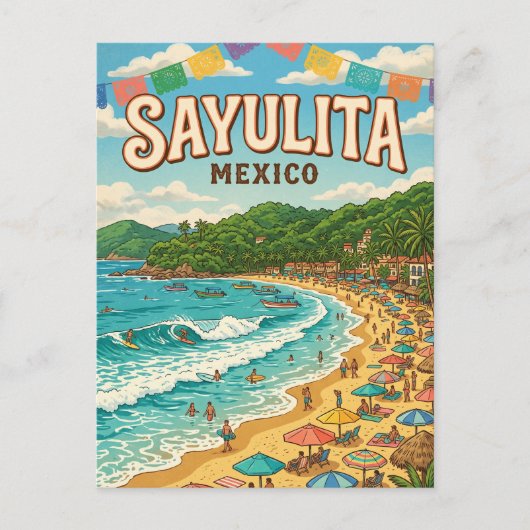 Carte Postale Sayulita Mexique (Devant)