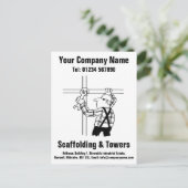 Carte Postale Scaffolder ou Scaffolding Company (Debout devant)
