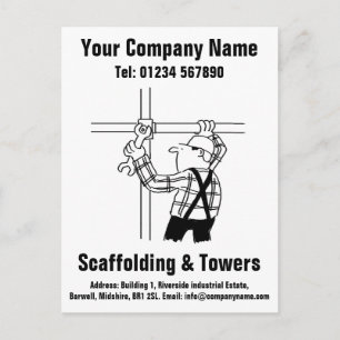 Carte Postale Scaffolder ou Scaffolding Company