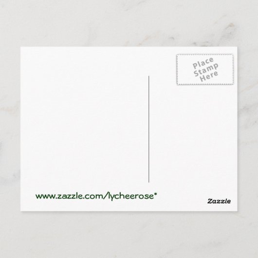 Carte postale Scallions/Oignons verts (Dos)