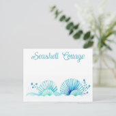 Carte Postale Scallop Shells and Flowers (Debout devant)