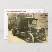 Carte Postale scan0009, PARKE'S COFFEE1920 (Devant / Derrière)