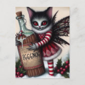 Carte Postale Scandale Noël Vampire Fairy Kitty Avec Eggnog (Devant)