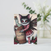 Carte Postale Scandale Noël Vampire Fairy Kitty Avec Eggnog (Debout devant)