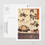 Carte Postale Scandale sur Storhouse Wall Kuniyoshi Art (Devant / Derrière)