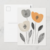 Carte Postale Scandi Bloom No.295 (Devant / Derrière)