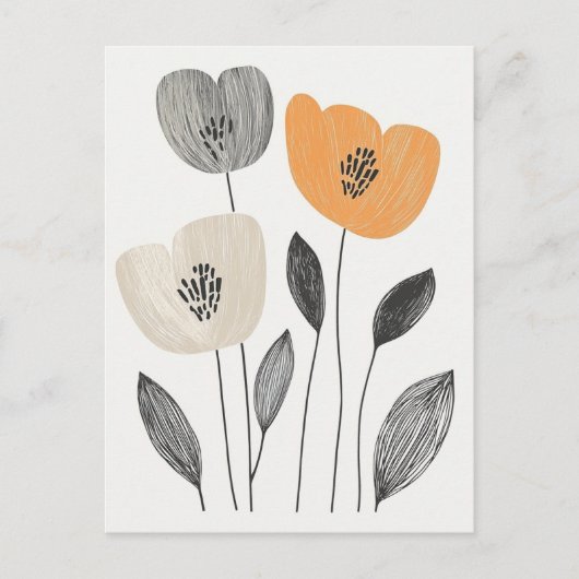 Carte Postale Scandi Bloom No.295 (Devant)